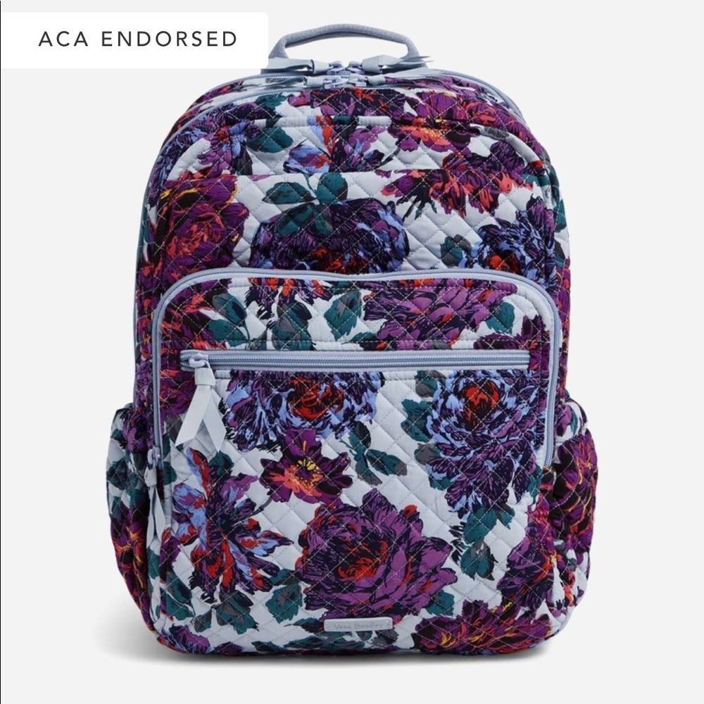 Vera Bradley XL Campus Backpack in Neon Bloom